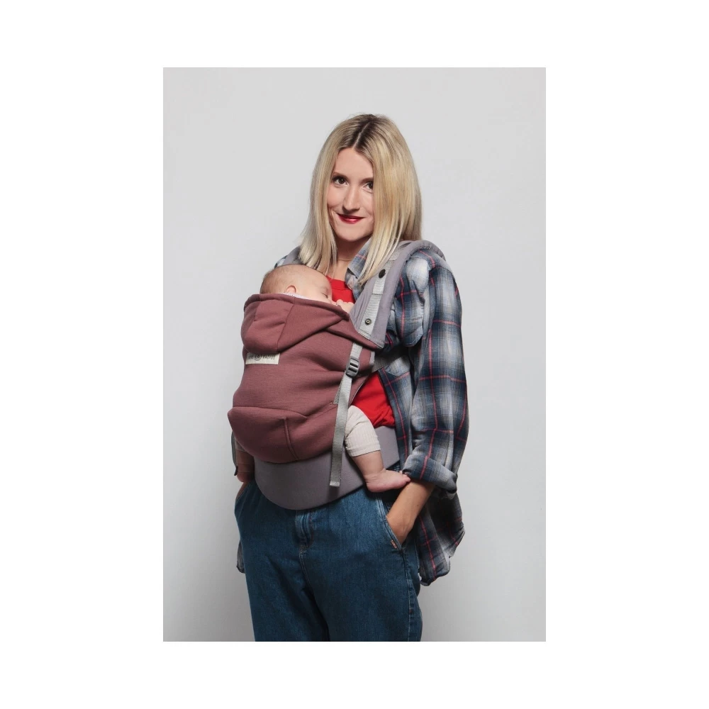 Pack évolution Porte Bébé Hoodiecarrier Bois De Rose 7 Pack évolution Porte Bébé Hoodiecarrier Bois De Rose – Image 7