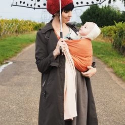 Echarpe De Portage Sans Nœud - Nude, Caramel (réversible) -Produits Pour Bébé lr046175760 1