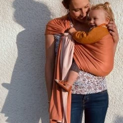 Echarpe De Portage Sans Nœud - Nude, Caramel (réversible) -Produits Pour Bébé lr046175760 10