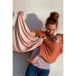 Echarpe De Portage Sans Nœud - Nude, Caramel (réversible) -Produits Pour Bébé lr046175760 5
