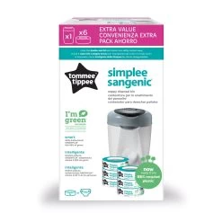 Tommee Tippee Starter Pack Poubelle Simplee + 6 Recharges -Produits Pour Bébé sg095100207 8