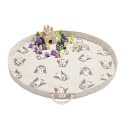 3 Sprouts Sac à Jouets / Tapis De Jeu 2 En 1 Chouette -Produits Pour Bébé sp067000542 3