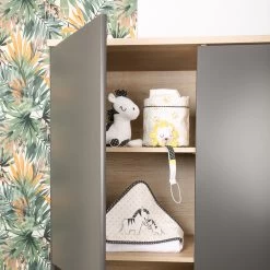 Sortie De Bain Avec Gant Pluche Et Pompon -Produits Pour Bébé st096020248 2