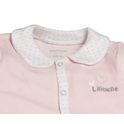 Pyjama Bébé Velours Rose Lilibelle 1 Mois -Produits Pour Bébé st125091609 2