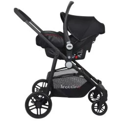Poussette Trio Ts Domino Tri-lines Noir Rouge -Produits Pour Bébé tr041039024 2