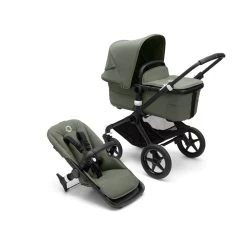 Bugaboo Pack Duo Poussette Fox 3 Complète Châssis Noir Vert Forêt -Produits Pour Bébé ug041243413 3