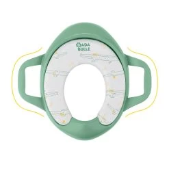 Badabulle Réducteur De Toilette Avec Poignées Vert -Produits Pour Bébé ul090074306 2
